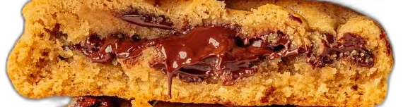 Chocolate chip cookie cross-section